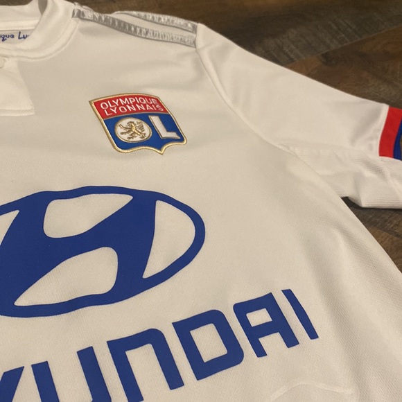 Olympique Lyonnais Home Football Shirt 2019-2020 Jersey Adidas Mens - Picture 5 of 8